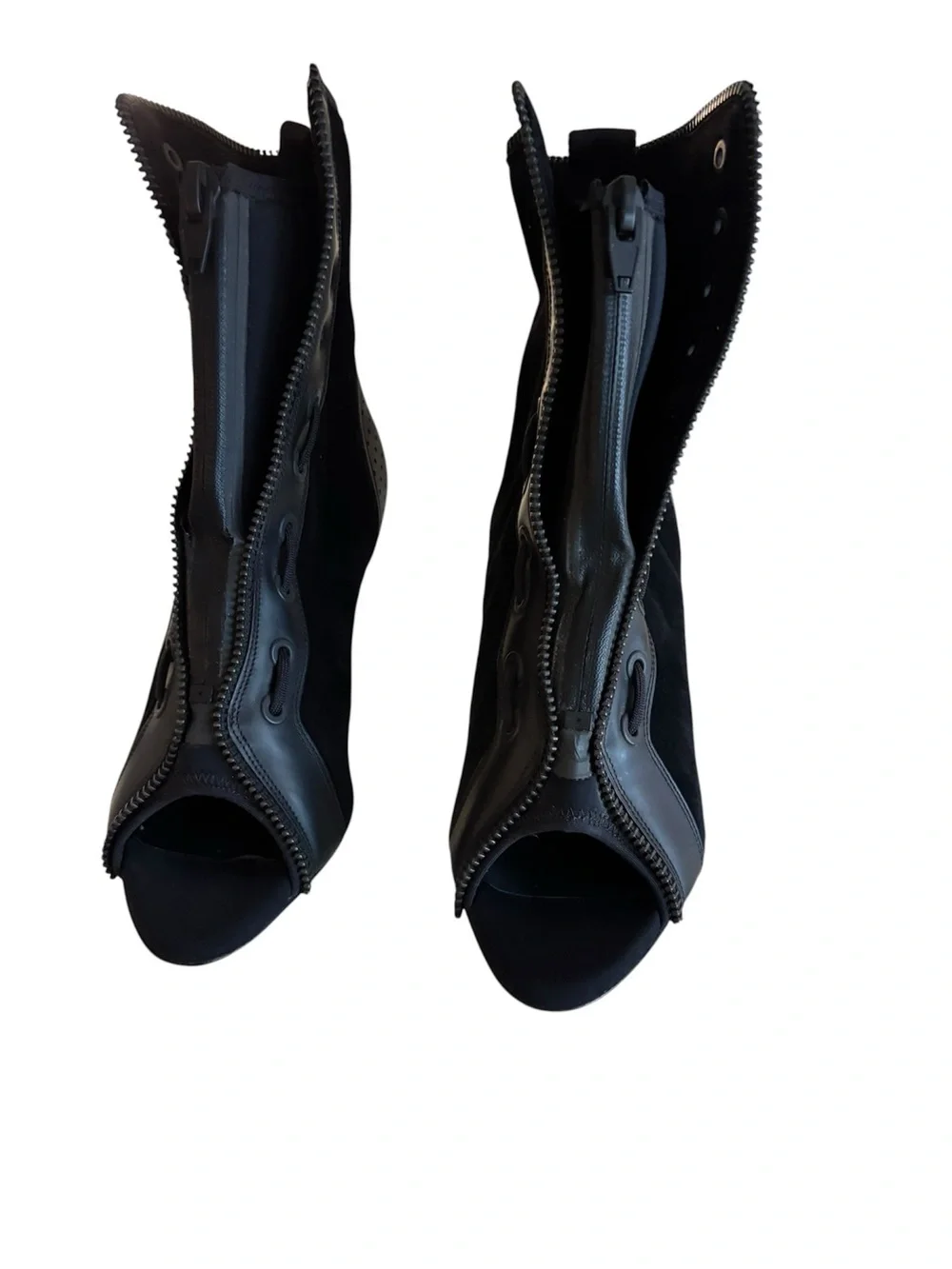 Alexander Wang Black Suede Stiletto Ankle Boots – Size 8.5